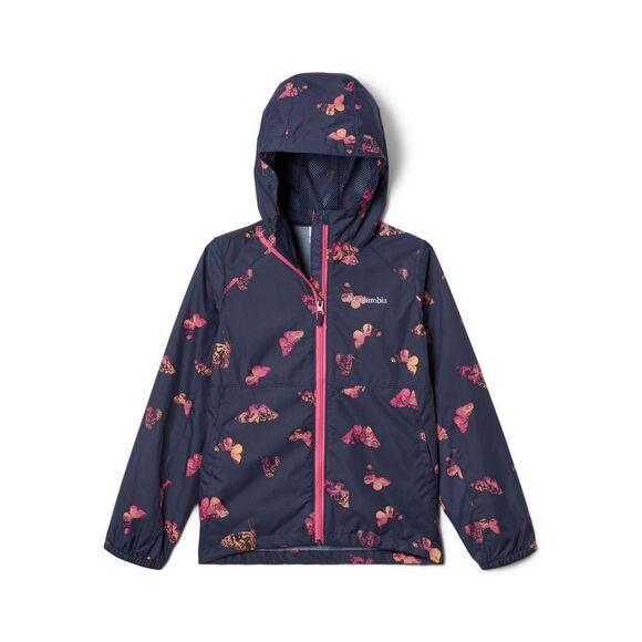 Columbia Girls Switchback Springs Butterfly Rain Jacket Size Youth L‎ - Picture 1 of 8
